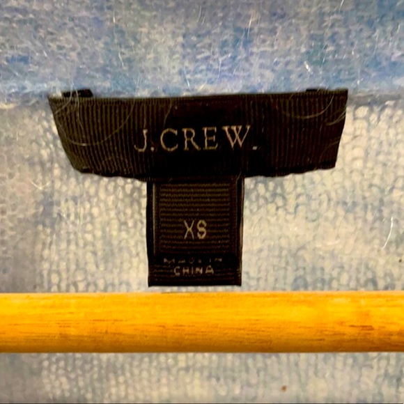 Like NEW J Crew Angora Mohair Sky Blue Cardigan - Picture 5 of 6